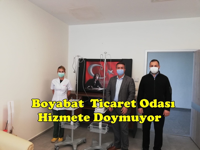 Boyabat  TSO Hizmete Doymuyor. Hastaneye 2. Solunum  Cihazını da  Teslim Etti
