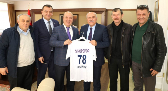 Sinopspor'dan Vali İpek'e ziyaret!