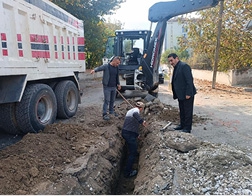 DOĞALGAZ ALT YAPI ÇALIŞMASINDA ALTINKAYA MAHALLESİNE DE GİRİLDİ..