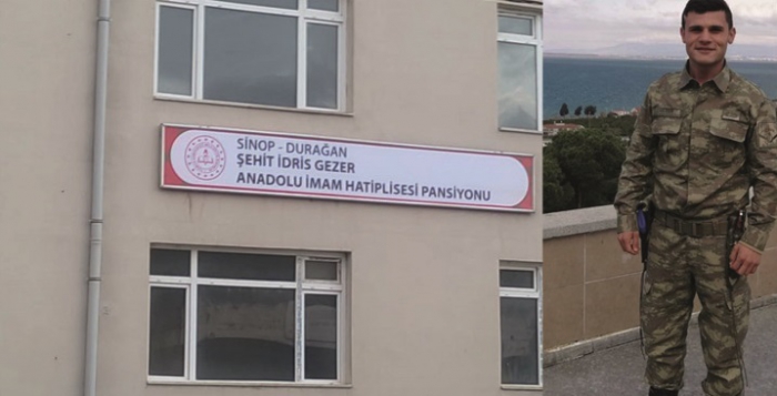 Şehid Uzman Onbaşı İdris Gezer'in ismi Okulda Yaşayacak..