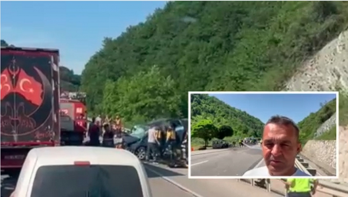 Milletvekili Karadeniz kaza mahallinden aktardı