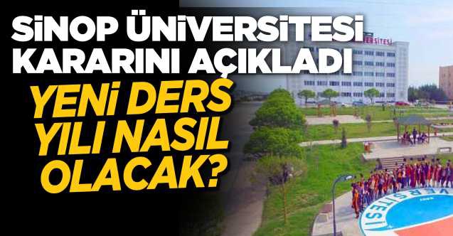 Sinop Üniversitesi pandemi kararını açıkladı