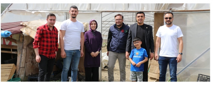 TAKEP KAPSAMINDA DOMATES VE BİBER FİDESİ DAĞITIMI YAPILDI...