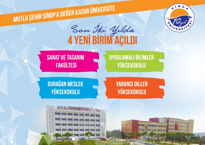 SİNOP ÜNİVERSİTESİ BÜYÜMEYE DEVAM EDİYOR