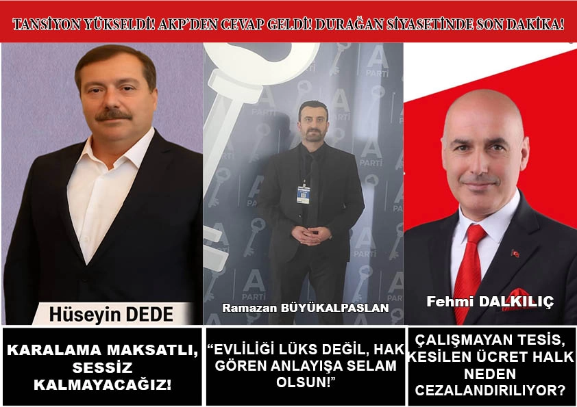 DURAĞAN SİYASETİNDE TANSİYON YÜKSELİYOR