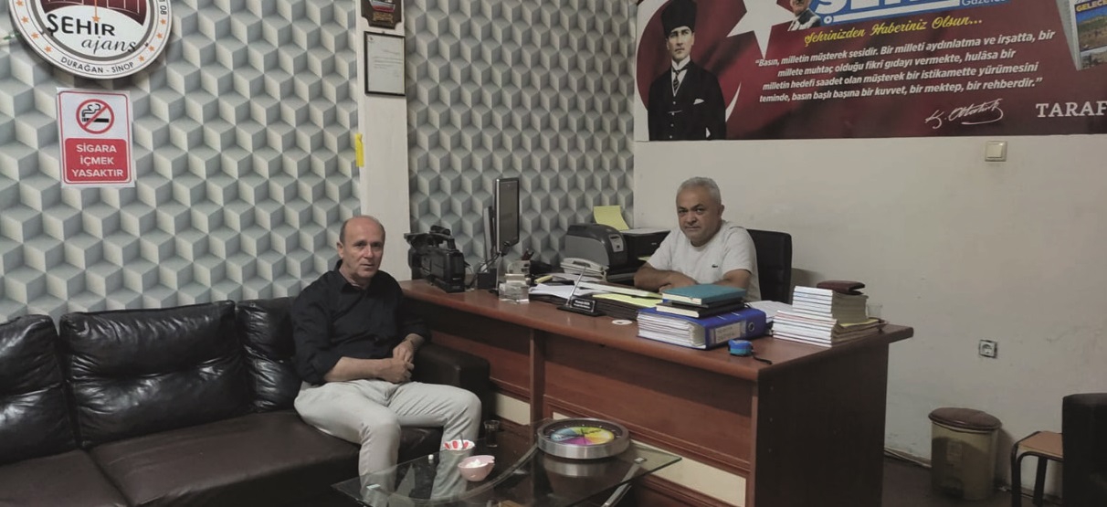 YENİ BAŞKANDAN GAZETEMİZE ZİYARET